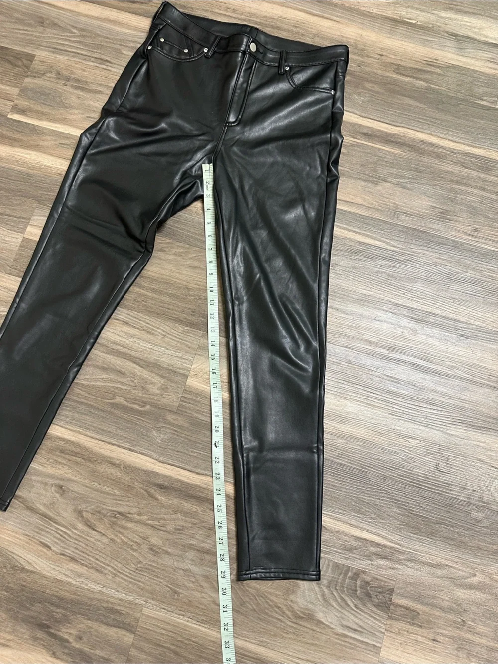 Bagatelle Collection Black Faux Leather Pants
